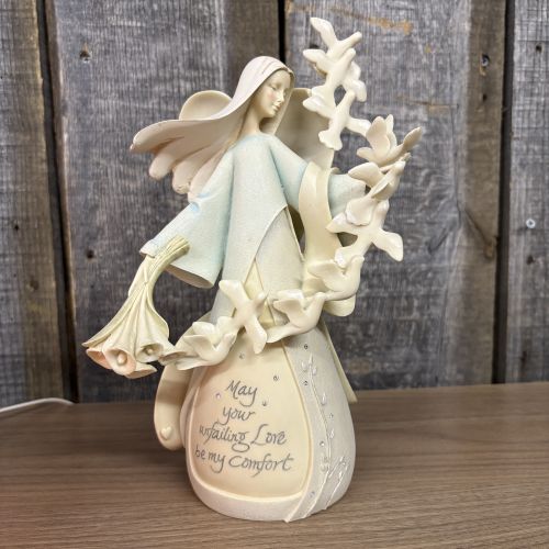 A Set of Six Enesco Foundations Religious and Inspirational Figurines by Karen Hahn