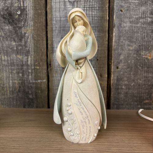 A Set of Six Enesco Foundations Religious and Inspirational Figurines by Karen Hahn