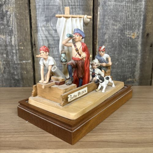 Norman Rockwell Museum Special Edition Playing Pirates Bisque Porcelain Figurine No. 1691 of 2500