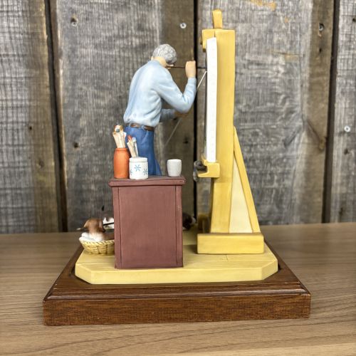 A Trio of Norman Rockwell Museum Limited Edition Bisque Porcelain Figurines