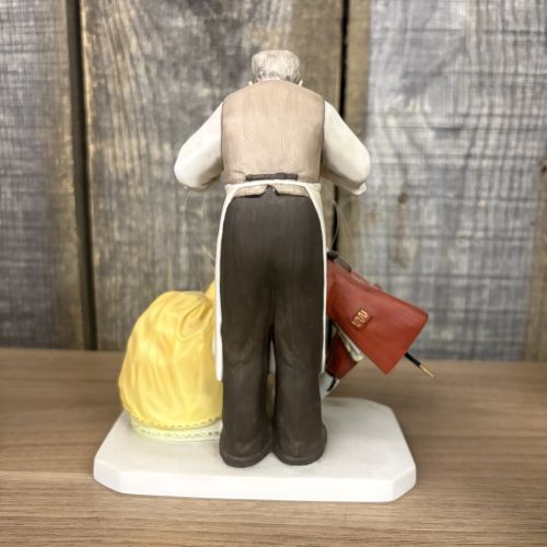 A Collection of Norman Rockwell Inspired Bisque Porcelain Figurines by Gorham and The Norman Rockwell Museum