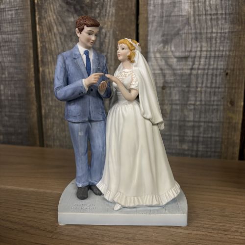 A Collection of Norman Rockwell Inspired Bisque Porcelain Figurines by Gorham and The Norman Rockwell Museum