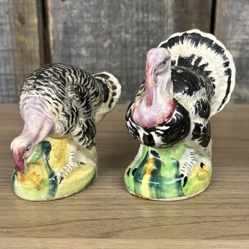 A Collection of Six Vintage Japanese Glazed Ceramic Poultry and Waterfowl Salt and Pepper Shakers