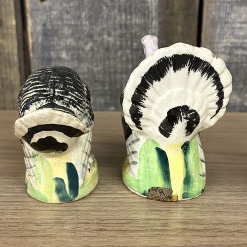 A Collection of Six Vintage Japanese Glazed Ceramic Poultry and Waterfowl Salt and Pepper Shakers