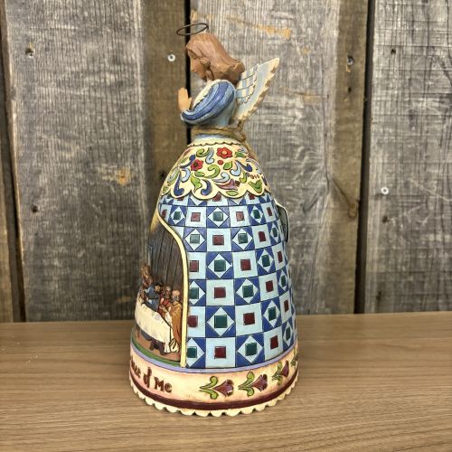 Two Jim Shore Heartwood Creek Angel Figurines, The Last Supper and The Nativity