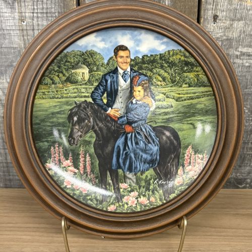 Edwin M. Knowles Gone With the Wind Collector Plate Bonnie and Rhett