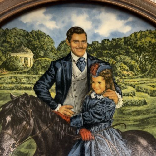 Edwin M. Knowles Gone With the Wind Collector Plate Bonnie and Rhett