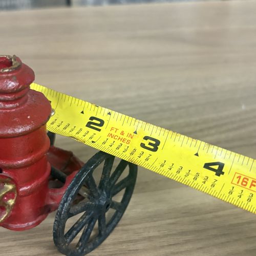Vintage Horse-Drawn Steam Fire Pumper Toy with Driver