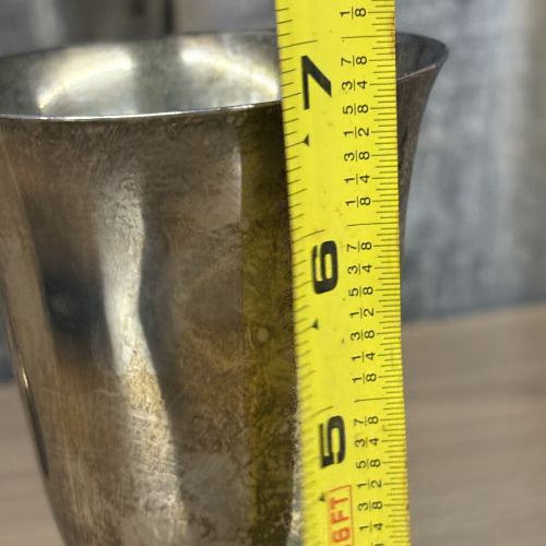 A Pair of American Sterling Silver Goblets