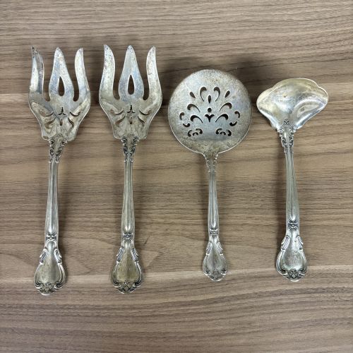A Set of Four Wallace Grand Baroque Sterling Silver Serving Pieces