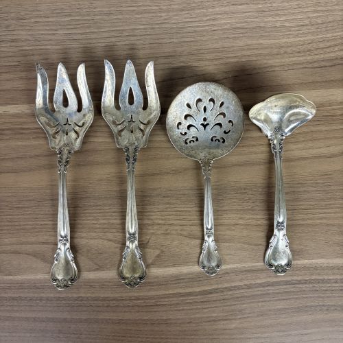 A Set of Four Wallace Grand Baroque Sterling Silver Serving Pieces