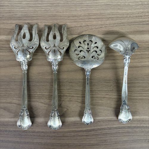 A Set of Four Wallace Grand Baroque Sterling Silver Serving Pieces
