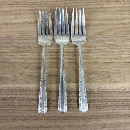 Trio of Towle Sterling Silver Luncheon Forks in the Candlelight Pattern