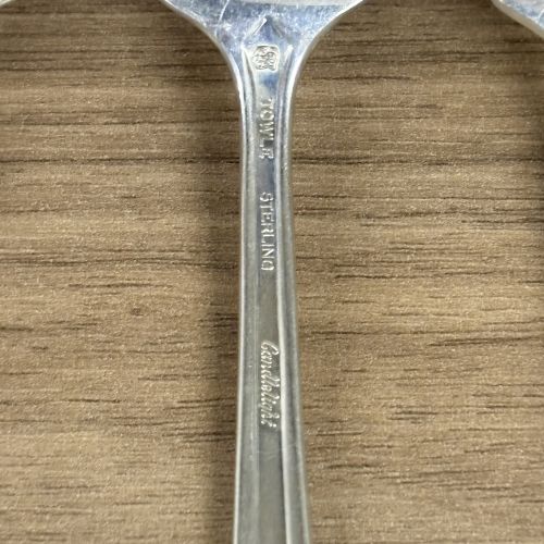 Trio of Towle Sterling Silver Luncheon Forks in the Candlelight Pattern