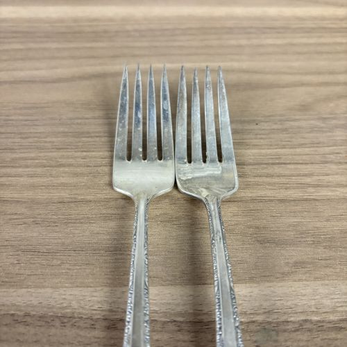 A Pair of Towle Sterling Silver Salad Forks in the Candlelight Pattern