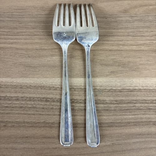 A Pair of Towle Sterling Silver Salad Forks in the Candlelight Pattern