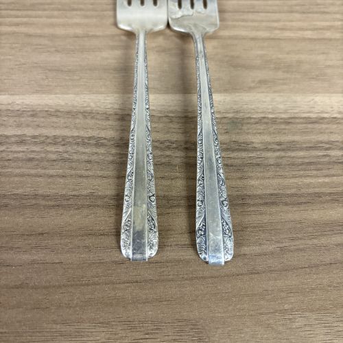 A Pair of Towle Sterling Silver Salad Forks in the Candlelight Pattern