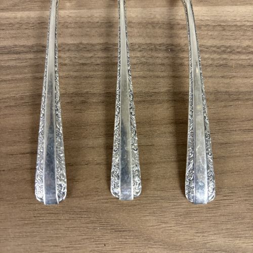 A Trio of Towle Sterling Silver Teaspoons in the Candlelight Pattern