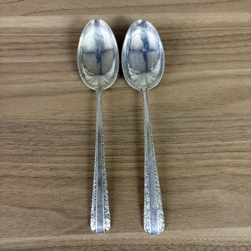 A Pair of Towle Sterling Silver Spoons in the Candlelight Pattern