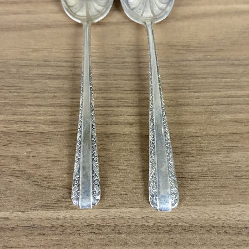 A Pair of Towle Sterling Silver Teaspoons in the Candlelight Pattern