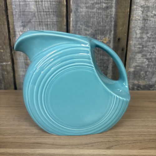 Homer Laughlin Fiesta Turquoise Large Disc Water Pitcher