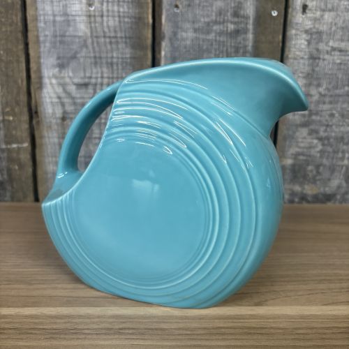 Homer Laughlin Fiesta Turquoise Large Disc Water Pitcher