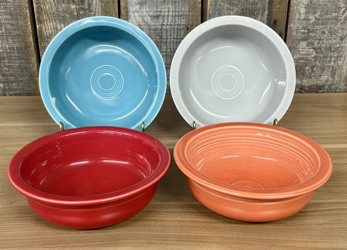 A Set of Fiesta Ceramic Large Bowls in Assorted Colors