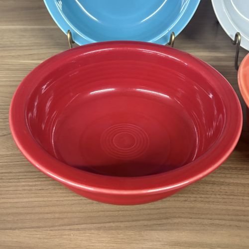 A Set of Fiesta Ceramic Large Bowls in Assorted Colors