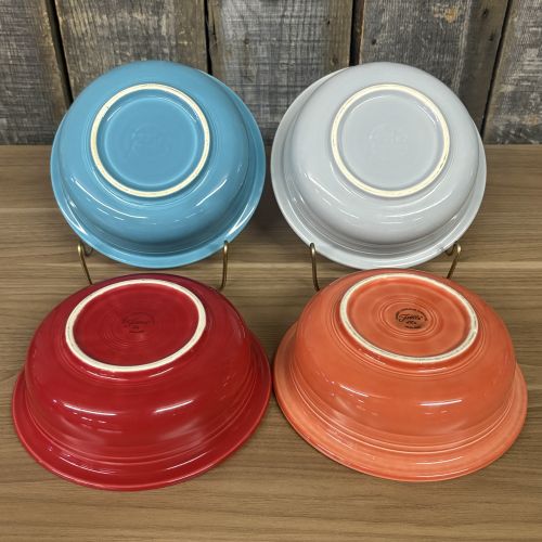 A Set of Fiesta Ceramic Large Bowls in Assorted Colors