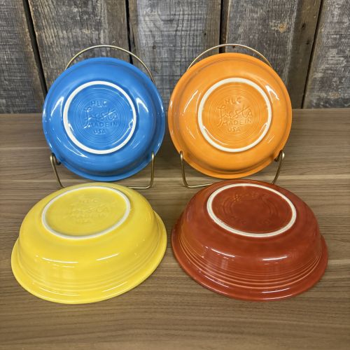 A Set of Four Homer Laughlin Fiesta Glazed Earthenware Fruit Bowls