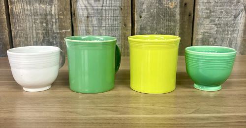A Collection of Fiestaware Ceramic Mugs and Teacups by Homer Laughlin China Co.