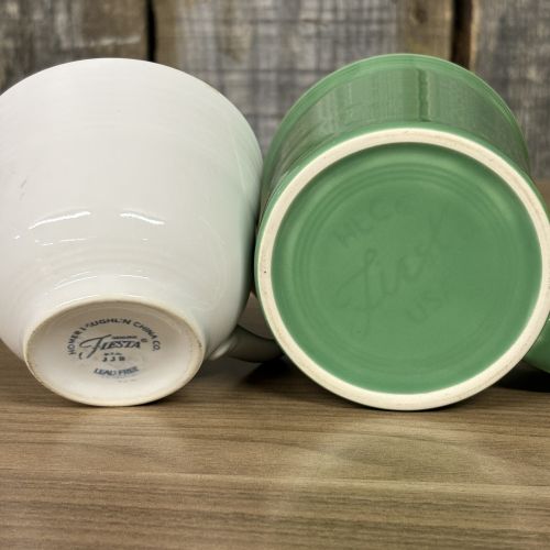 A Collection of Fiestaware Ceramic Mugs and Teacups by Homer Laughlin China Co.