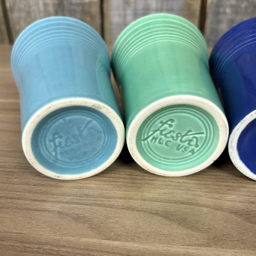 A Set of Four Homer Laughlin Fiesta Ringed Water Tumblers