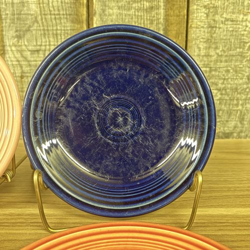 A Set of Four Homer Laughlin Fiesta Salad Plates in Assorted Colors
