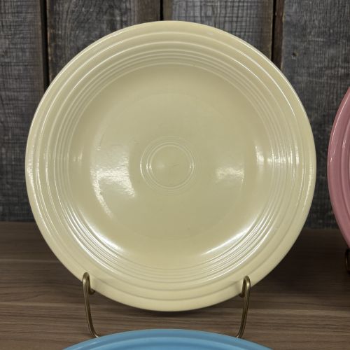 A Set of Homer Laughlin Fiesta Classic Rim Dinner and Luncheon Plates