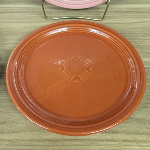 A Set of Homer Laughlin Fiesta Classic Rim Dinner and Luncheon Plates