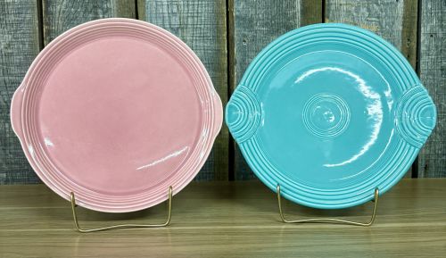 Two Homer Laughlin Fiesta Ceramic Serving Platters