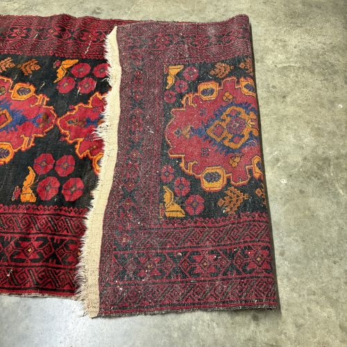 Caucasian Tribal Hand-Knotted Wool Runner Rug