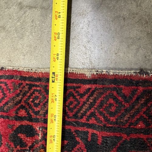 Caucasian Tribal Hand-Knotted Wool Runner Rug