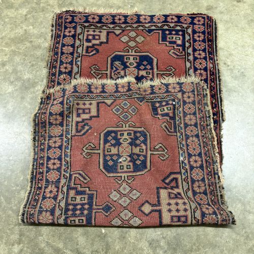 Antique Hand-Knotted Wool Tribal Rug Runner