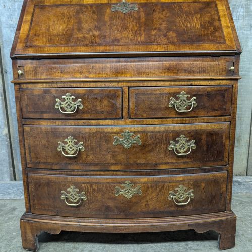 Henredon Aston Court Collection Burl Walnut Secretary Bookcase