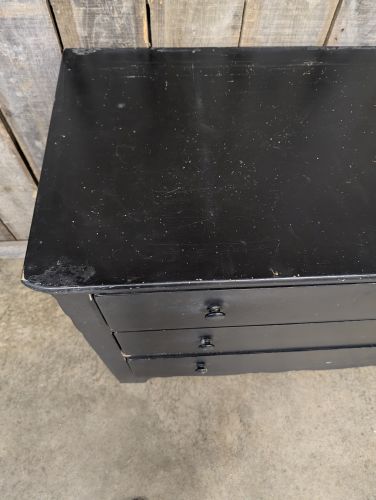 Hickory Chair Company American Digest Black Painted Three-Drawer Chest