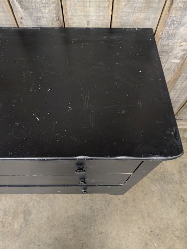 Hickory Chair Company American Digest Black Painted Three-Drawer Chest
