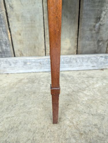 Sheraton Style Mahogany Bow Front Side Table