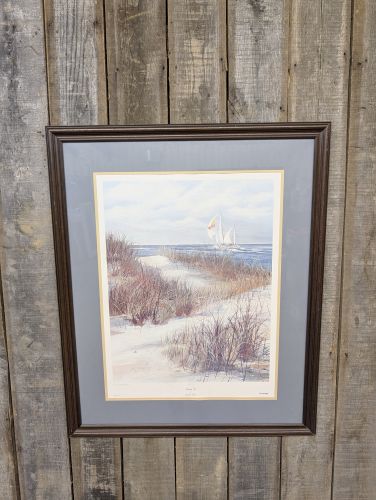 Jacqueline Penney, Heading Out, Large Framed Collograph Print, 1984