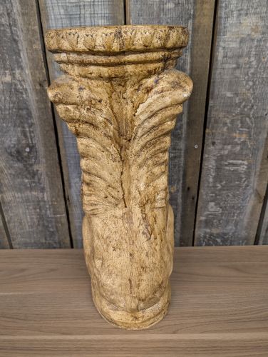 Winged Lion Saint Mark Cast Stone Column Pedestal