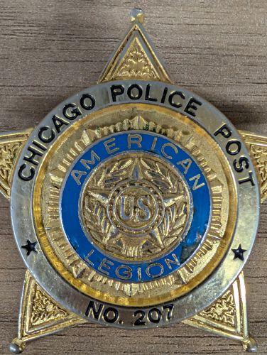 Chicago Police American Legion Post 207 Star Membership Badge