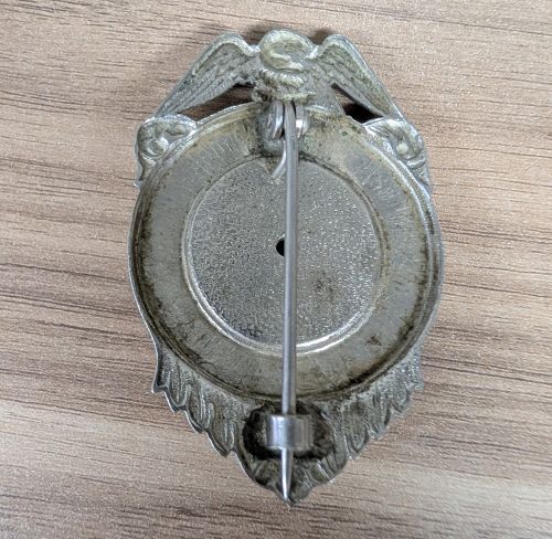 Vintage Peoria Heights Illinois Special Marshal Silver Toned Shield Badge