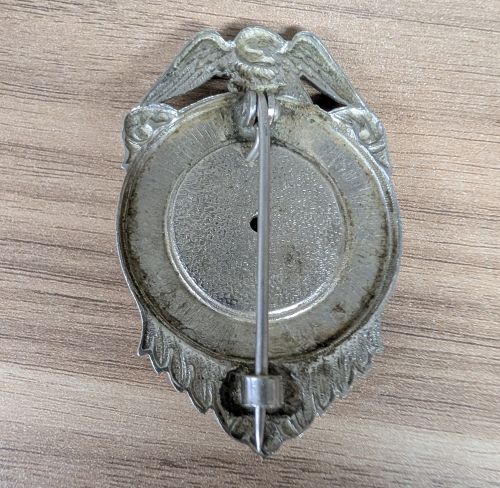 Vintage Peoria Heights Illinois Special Marshal Silver Toned Shield Badge