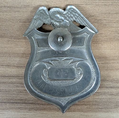 WWII U.S. Naval Ordnance Plant Forest Park Illinois Security Badge Number 50